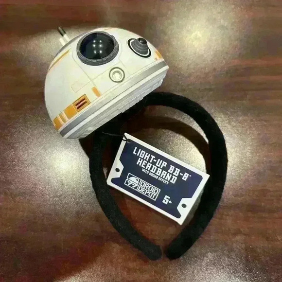 Disney Parks Star Wars Galaxy's Edge BB-8 Droid Depot Light&Sound Ears Headband - Picture 1 of 2